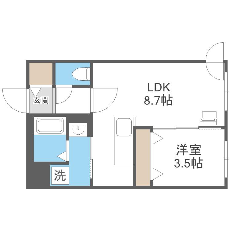 ESTALION SOEN(1LDK/4階)の間取り写真