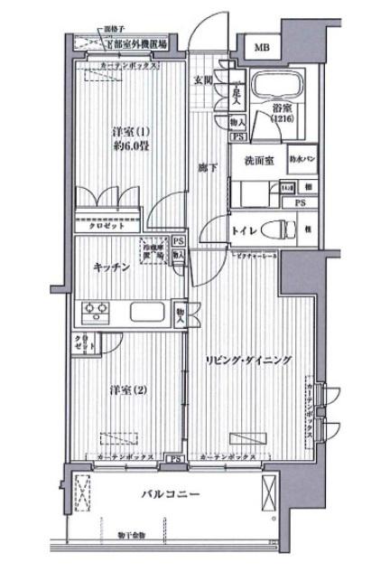 RAPPORTO M S(2LDK/11階)の間取り写真
