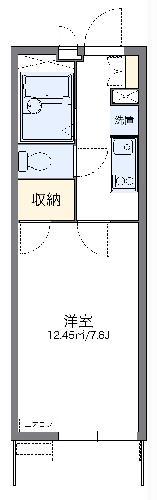 レオパレスムーンライトスクエア(1K/2階)の間取り写真