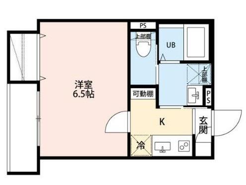 ROBOT HOME 四ツ木(1K/3階)の間取り写真
