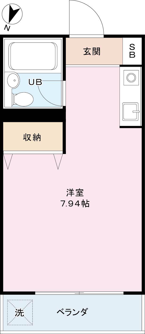 レジェンド参宮橋(ワンルーム/1階)の間取り写真