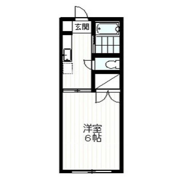 コア下土狩(1K/1階)の間取り写真