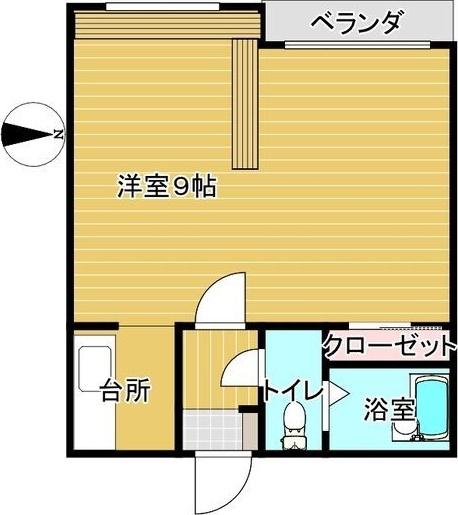 ハウスオブリザ平岸弐番館(1K/3階)の間取り写真