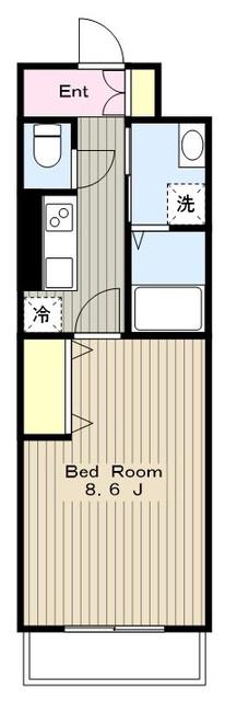 サンシャイン恵和(1K/2階)の間取り写真