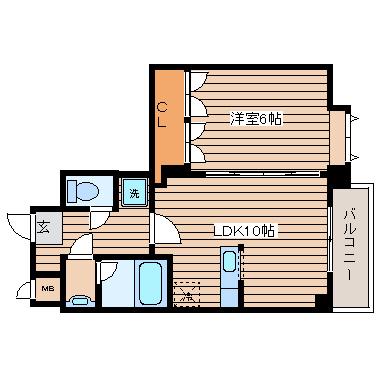 コージーコートひだまり館(1LDK/5階)の間取り写真