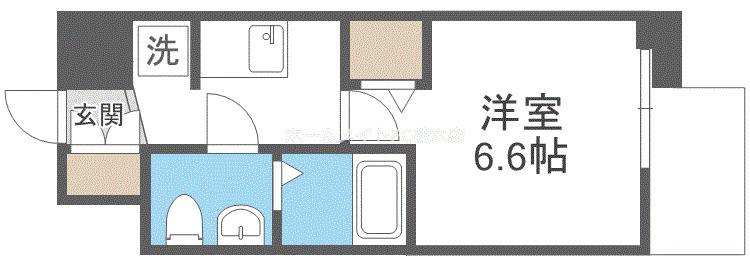 エグゼ大阪CITYアインツ(1K/8階)の間取り写真