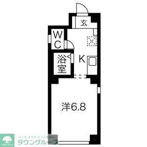 LOTSO大山(1K/5階)の間取り写真