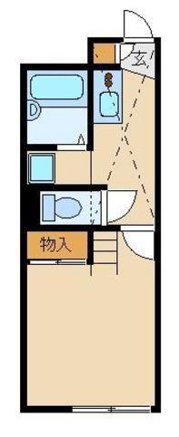 レオパレステン(1K/2階)の間取り写真