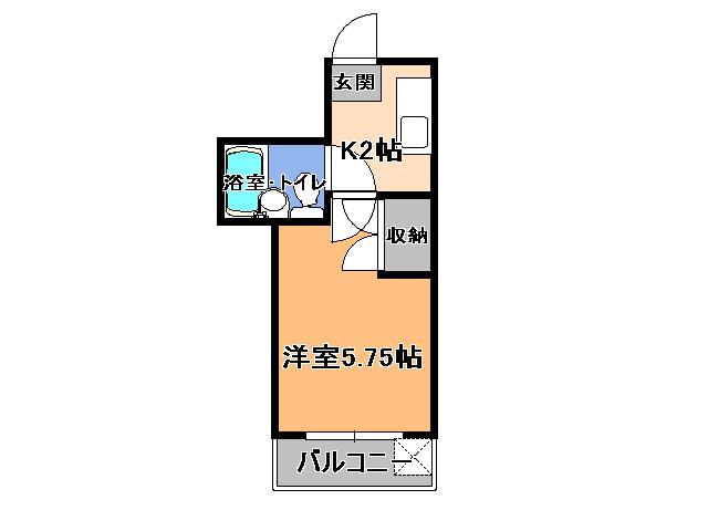 メゾン石原(1K/3階)の間取り写真