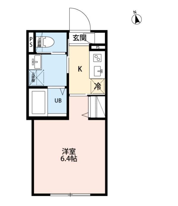 IDEN OAK(1K/2階)の間取り写真