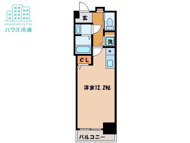 リード浜町(ワンルーム/7階)の間取り写真