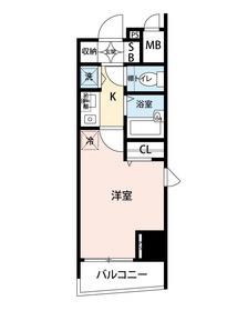 プレール武蔵小山弐番館(1K/5階)の間取り写真