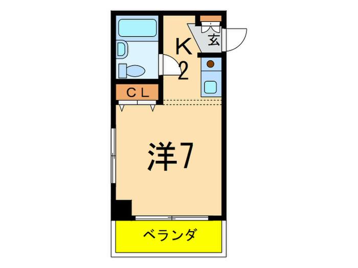 パークヒル用賀(1K/3階)の間取り写真