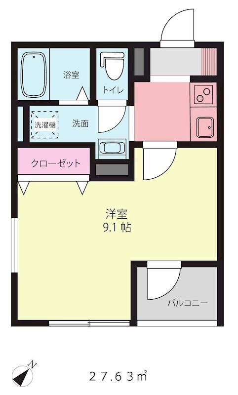 LA CONFOLE(1K/3階)の間取り写真