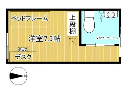 プラサーダOTANI(ワンルーム/1階)の間取り写真