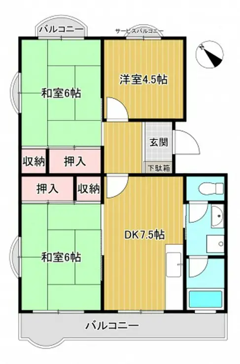 レジデンス百合ヶ丘 5階階 間取り