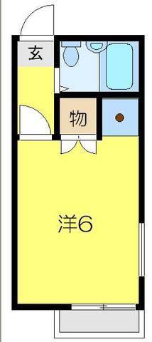 フィガロ館(ワンルーム/2階)の間取り写真