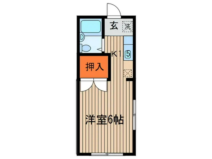 コーポ弥生 2階階 間取り