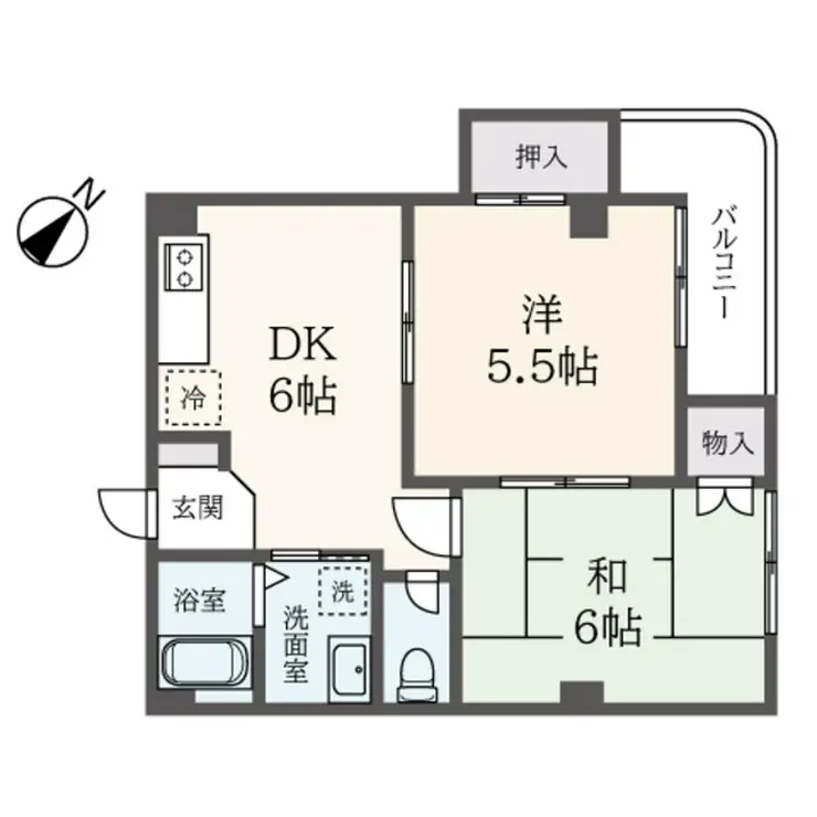 シャルマン横浜 4階階 間取り