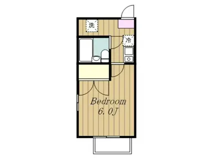 シロタビル(1K/5階)の間取り写真