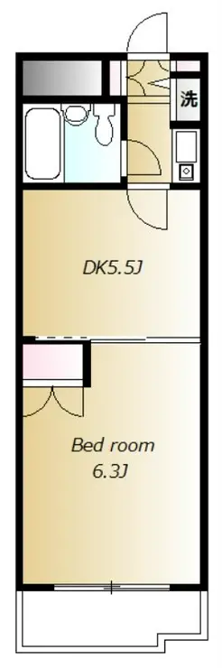 日興パレス登戸 2階階 間取り