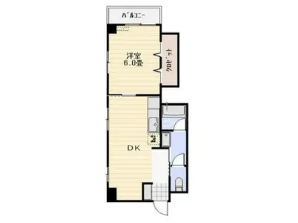 エムケイパレス(1LDK/1階)の間取り写真