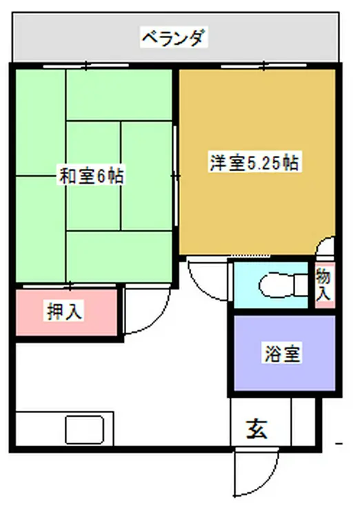 カトウ第二ハイツ 2階階 間取り