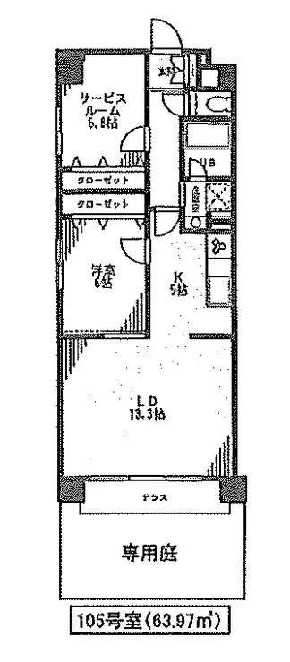 フェリーチェ 1階階 間取り