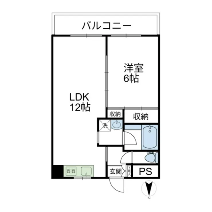 シャトレ飯田 1階階 間取り