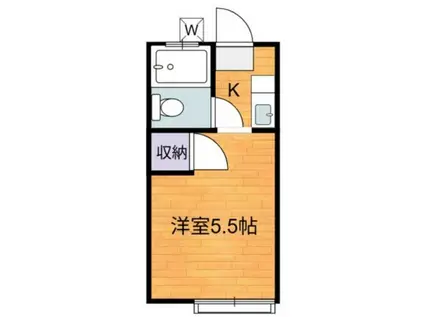田中アパート(1K/2階)の間取り写真