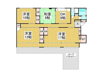 小柳ビル(4DK/3階)の間取り写真