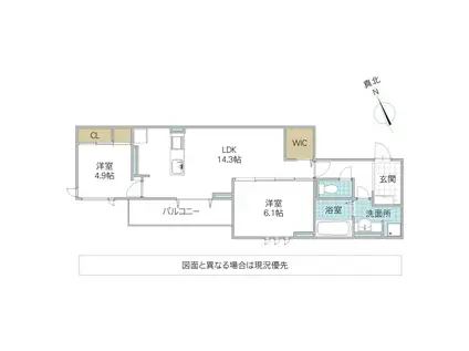 DS LIEN A A号地(2LDK/2階)の間取り写真