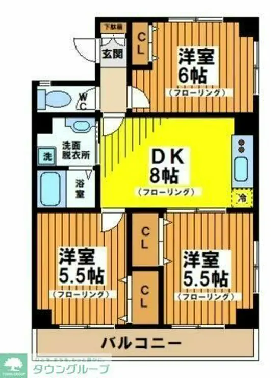 パレス藤 4階階 間取り