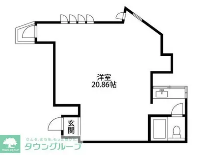 桜ヶ丘ビレッヂ(ワンルーム/3階)の間取り写真