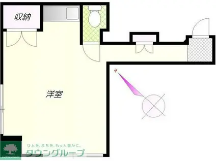 池袋見真ビル(ワンルーム/2階)の間取り写真