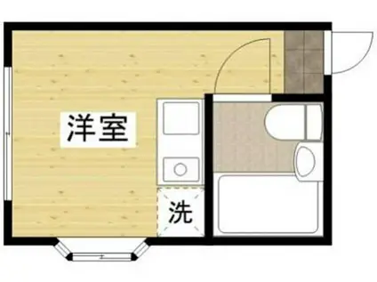 コーポ三木(ワンルーム/1階)の間取り写真