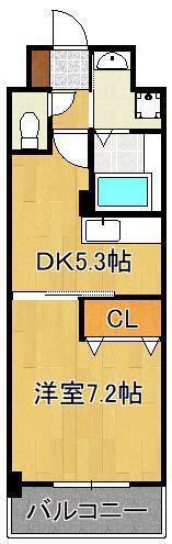 エス・テイト守恒(1DK/5階)の間取り写真