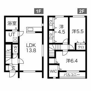 MERVEILLE Ⅰ(3LDK/1階)の間取り写真