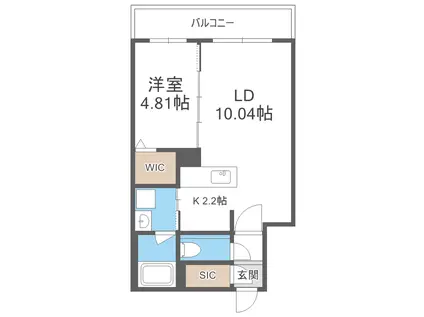 ZERO MAISON S10(1LDK/4階)の間取り写真