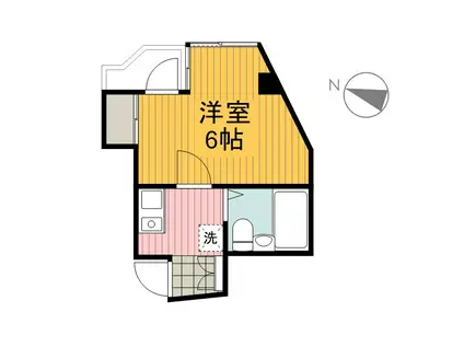 池田ビル(1K/3階)の間取り写真