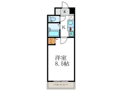 第一宮城ビル(1K/4階)の間取り写真