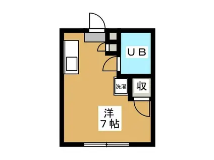 クレセント成増(ワンルーム/1階)の間取り写真