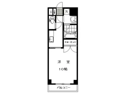 ARKGRANDEHAMA(1K/4階)の間取り写真