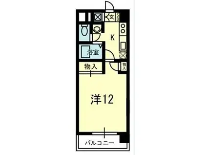 フォディアサーティナインビルディング(1K/4階)の間取り写真