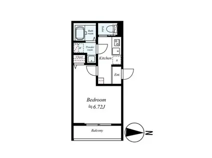 GRADUS上溝IV(1K/1階)の間取り写真