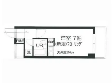 藤和シティ―コープ国分寺(ワンルーム/3階)の間取り写真