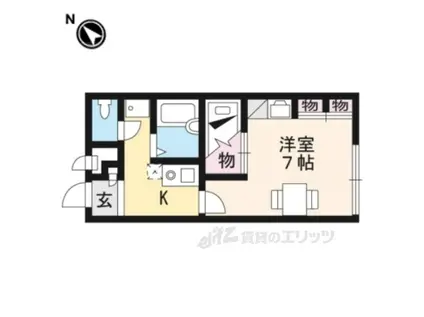 レオパレス菊(1K/2階)の間取り写真