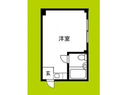 クレインズマンション(ワンルーム/1階)の間取り写真