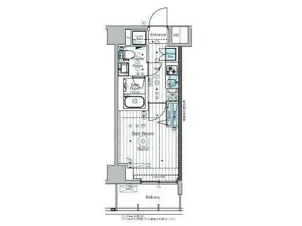 MAXIV横濱吉野町TRE(1K/3階)の間取り写真