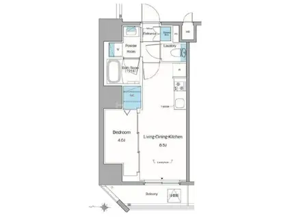 ルフォンリヴェント池袋(1LDK/12階)の間取り写真